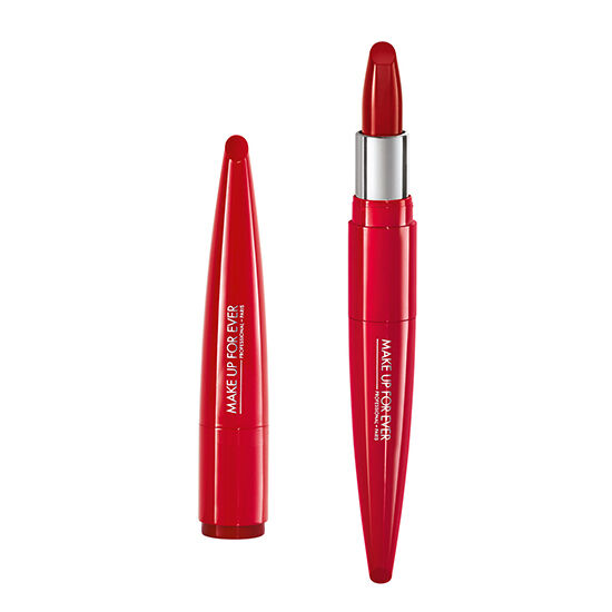 make up for ever lipstick rouge artist shine on   روج احمر مخملي روج ارتست