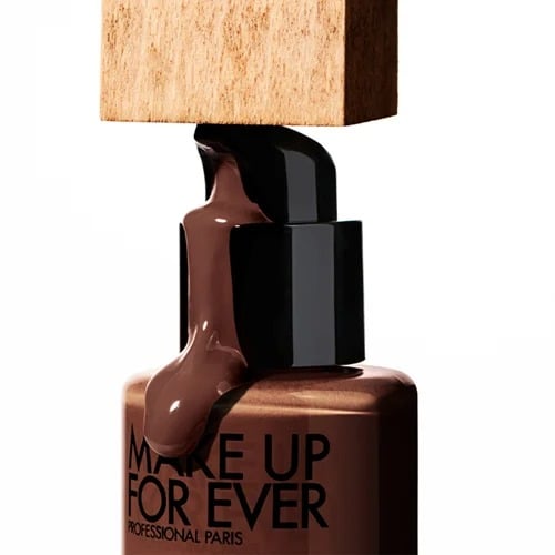 Shimmery or semi-matte look