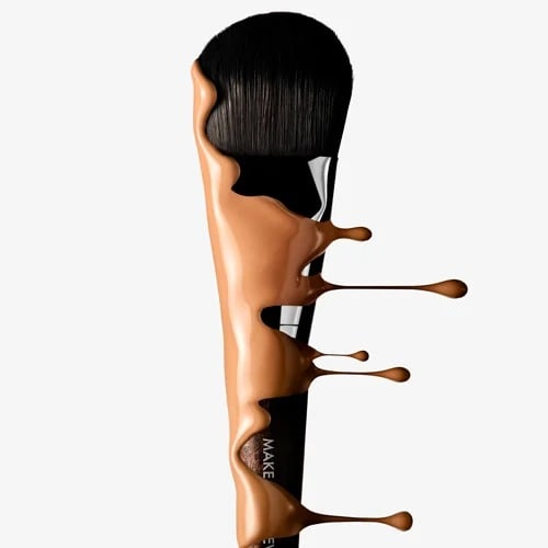 Shimmery or semi-matte look